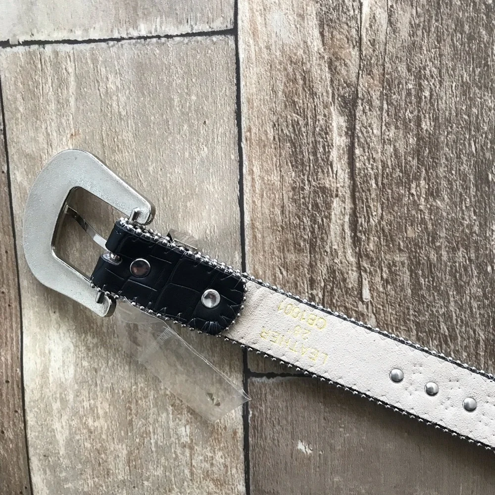 Black Rhinestone Belt